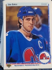 1990-91 Upper Deck Joe Sakic Rookie Card #164 - HOF Quebec Nordiques NHL Hockey. rookie card picture