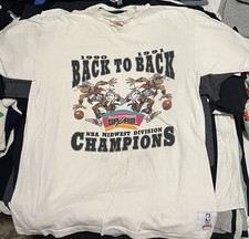 Ultra Rare Spurs Nutmeg 1990-91 Midwest Division Champions Back-to-Back Shirt XL