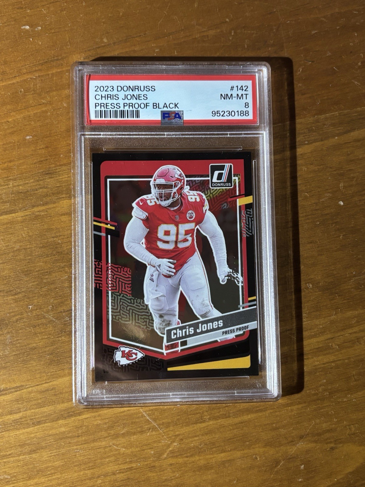 2023 Panini Donruss Chris Jones Press Proof Black /10