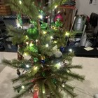 Artificial Pre-Lit Tabletop Christmas Tree w/ Angel Topper, 24”tall x 15”wide — photo 5