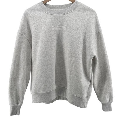 Wilo The Label Sweatshirt Women Small Gray Wellness Club Gym Sport Exclusive