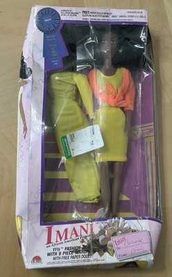 Vintage 1990 Olmec Imani African American Princess Doll NRFB #30001 Broken Box