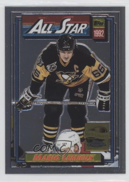 2001-02 Topps Chrome Mario Lemieux Reprints Mario Lemieux #7 HOF 2d8