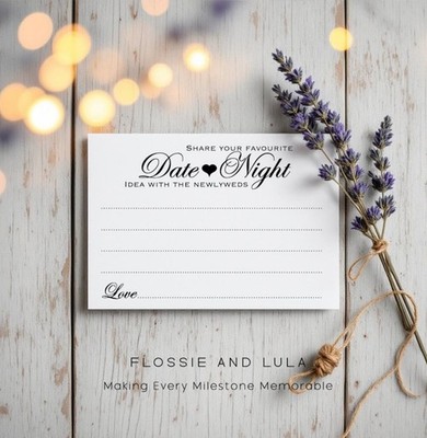 50 DATE NIGHT HOCHZEIT BERATUNGSKARTEN GESCHENK FÜR BRAUT UND BRÄUTIGAM WORTE DER WEISHEIT