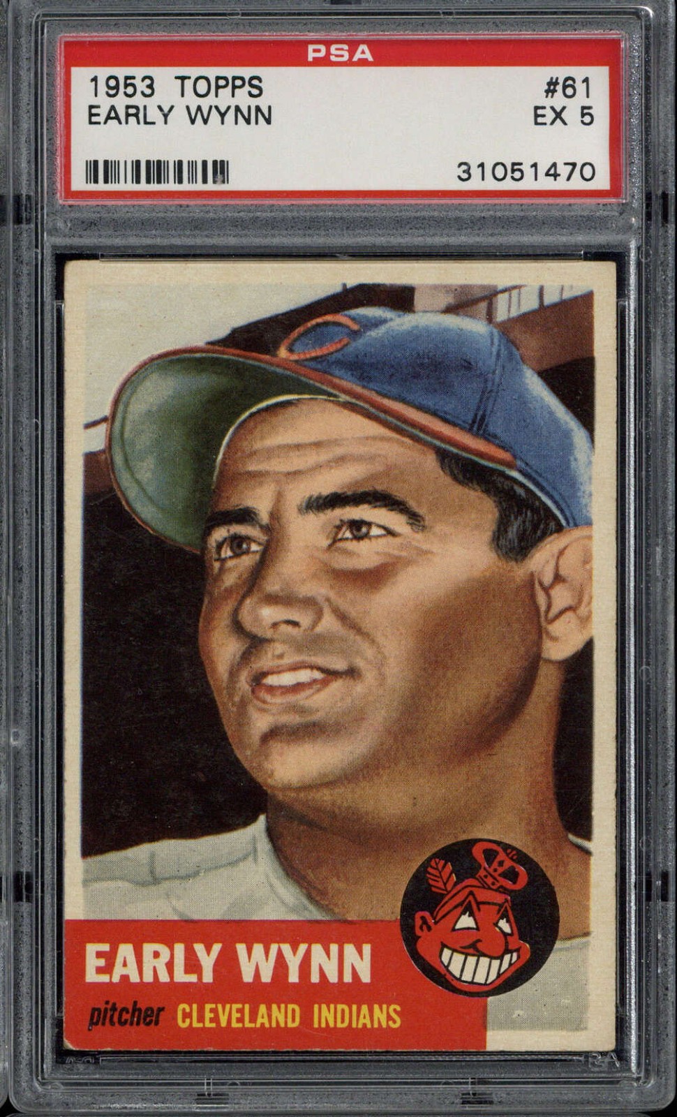 1953 Topps #61 Early Wynn Indians PSA 5 EX