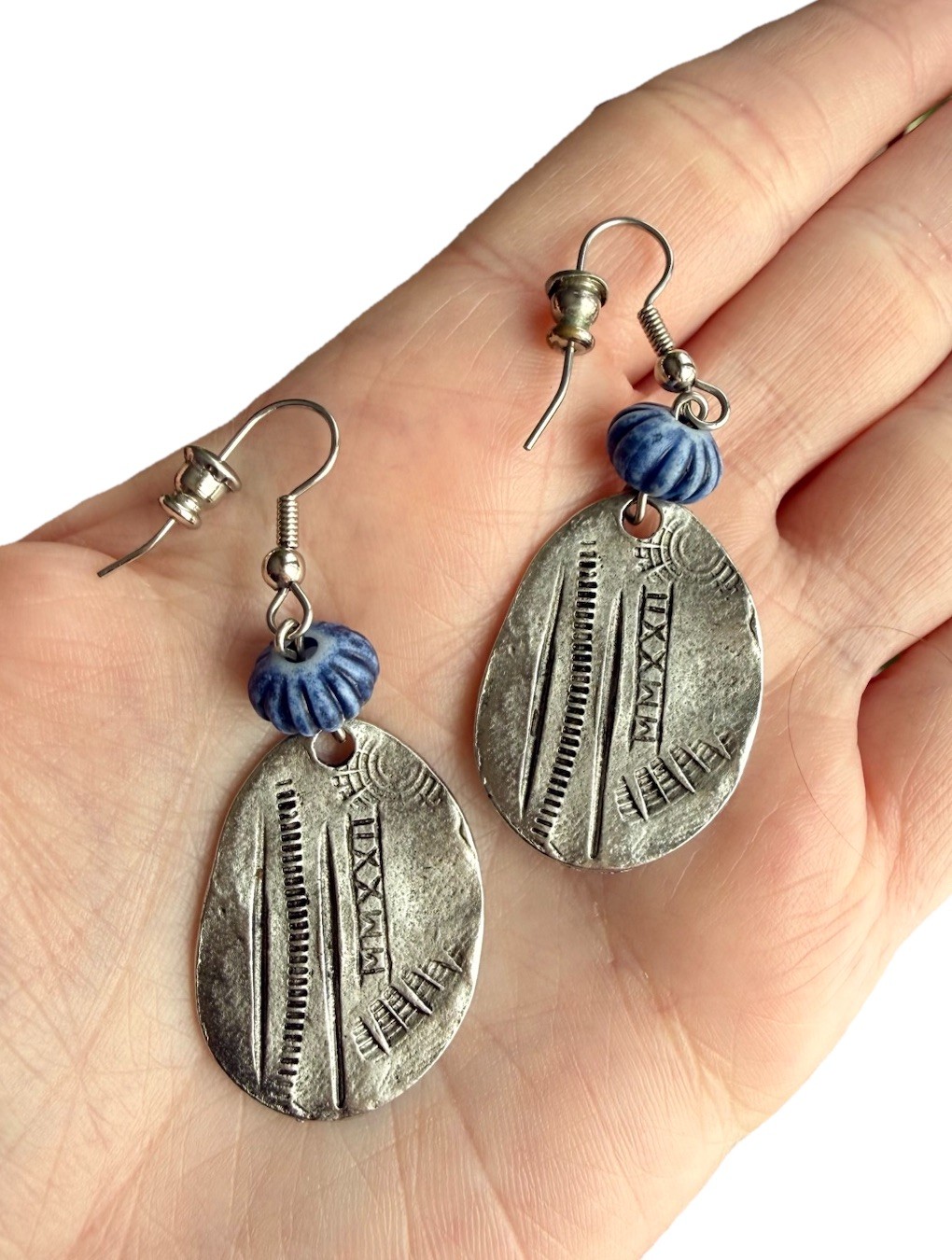 Constellation Astrology Silver Tone Artisan Dangl… - image 2