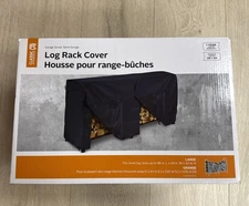 Classic Accessories Large 8ft. Black Log Rack Cover