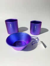 Snow Peak Stacking Mug Sierra Cup Set Tokyo Edo Murasaki