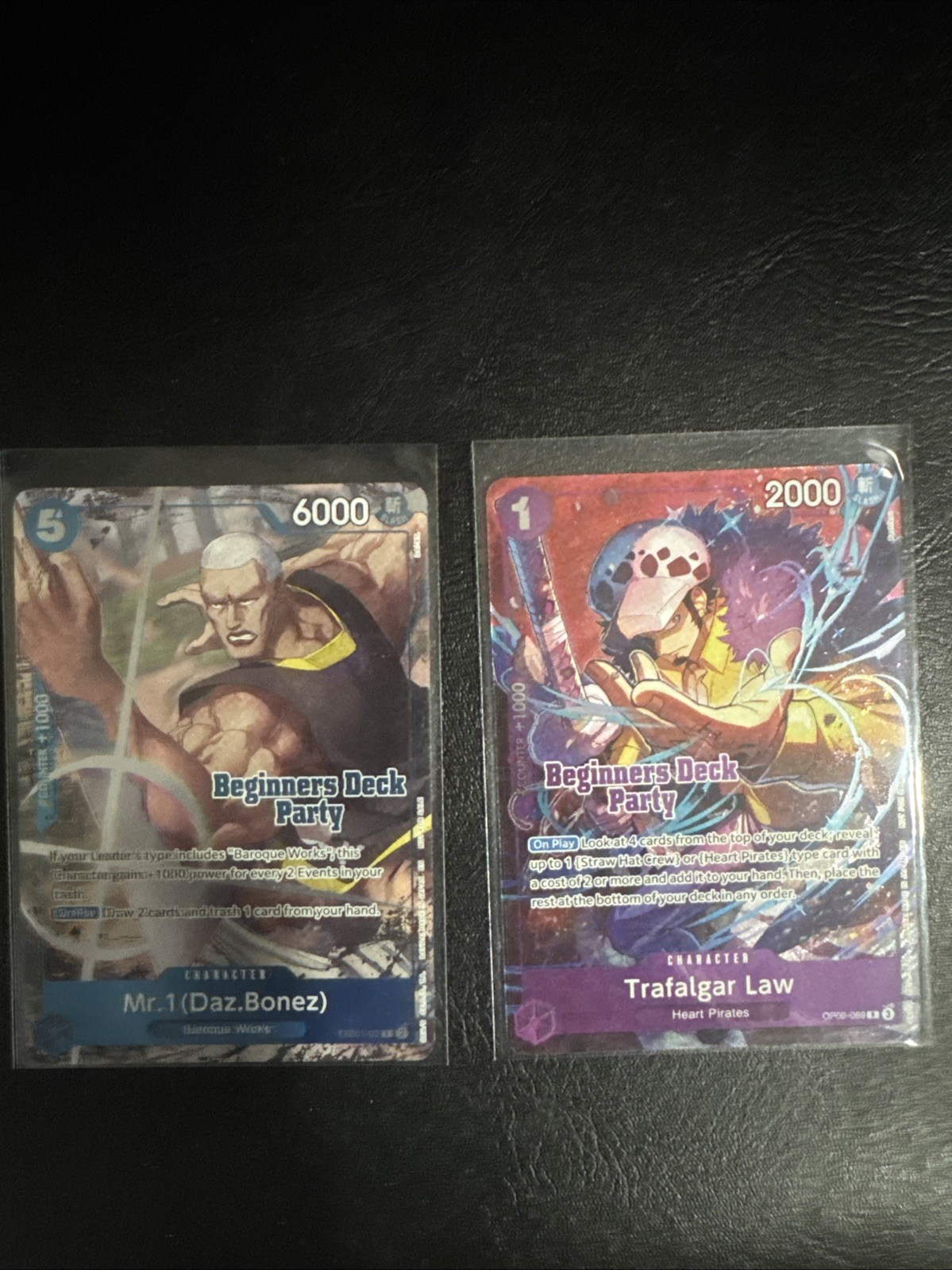 One Piece Principiante Deck Party LP Ganador Trafalgar Law & Mr. 1 (Das.Bonez)