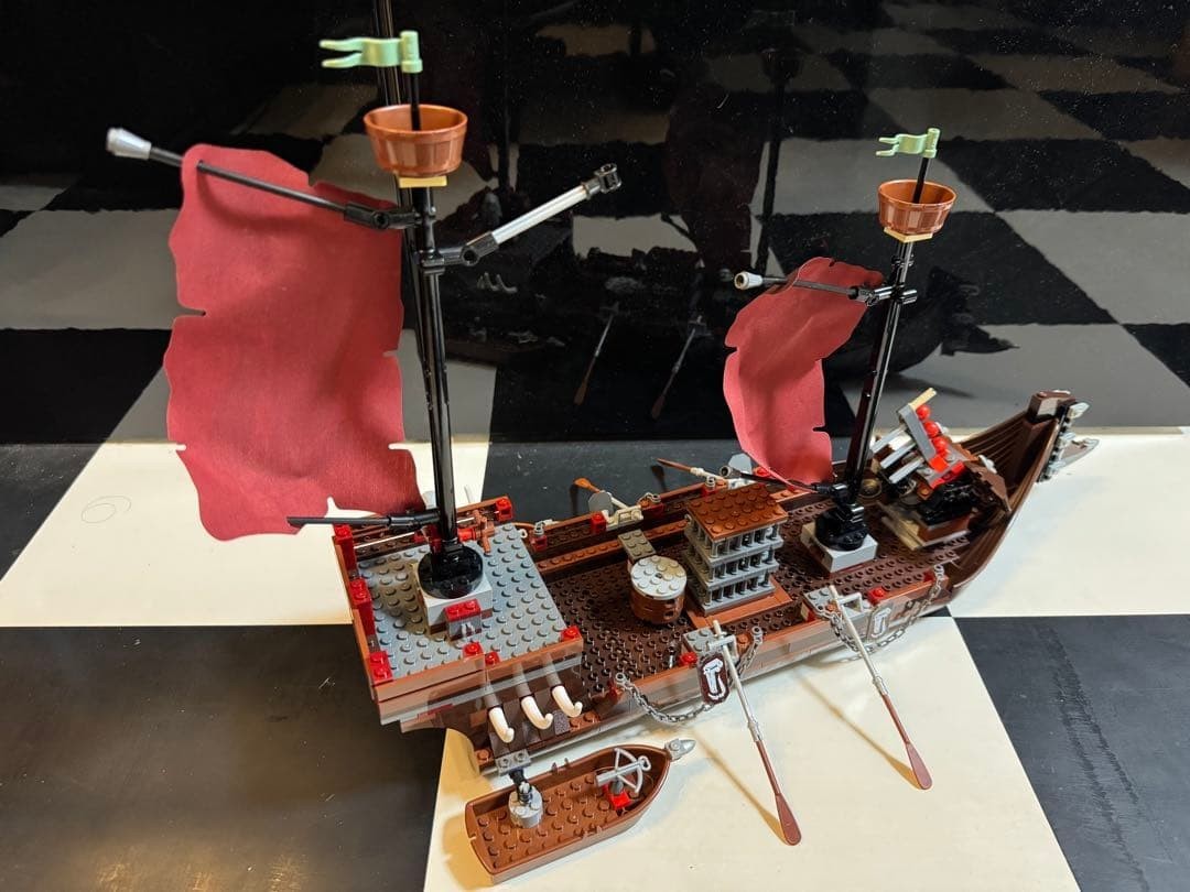 LEGO Castle Fantasy Era Troll Warship 7048 In 2008 Used Retired As