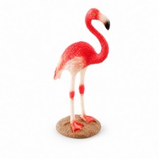 Flamingo Figurine Tropical Flamingo Figurine with Base Decorative for Shelf