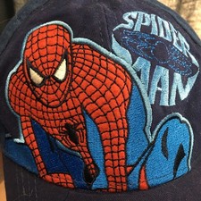 Spiderman Marvel Baseball Blue Hat Cap READ DESCRIPTION/PICS