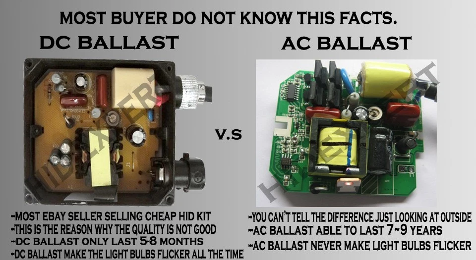 9007 HB5 6000K Crystal White Hi/Lo HID Conversion 35W Digital Ballast - Image 3 of 4