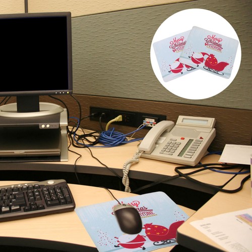 2 PCS Santa Claus Mouse Pad Büro Modernes Mauspad Muster-Schreibtisch-Mousepad - 第 1/12 張圖片
