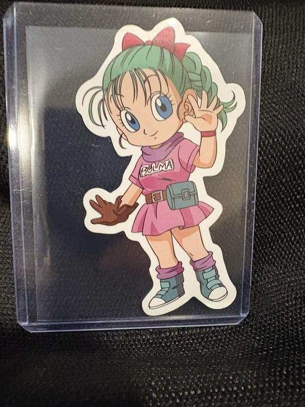 Dragon ball STICKER BULMA  Colllect In Penny Sleeve Top Loader 😍