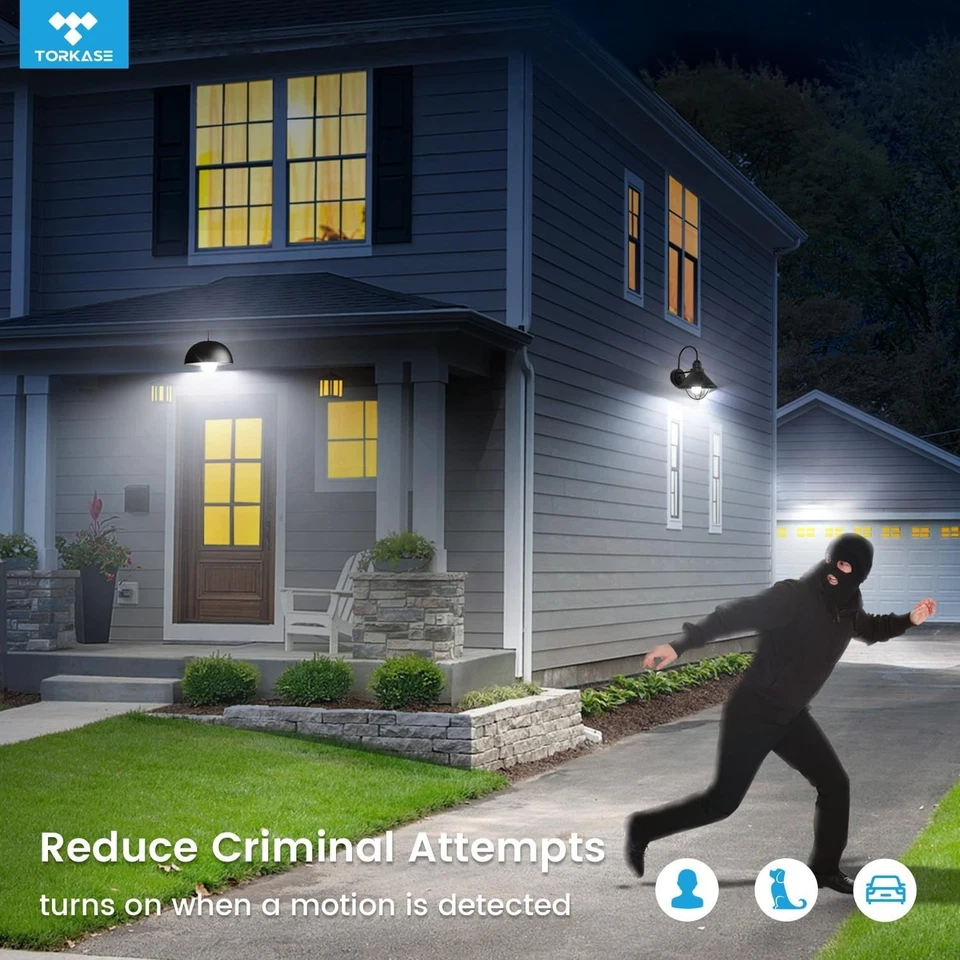 3Pack Motion Sensor LED Light Bulb 13W (120W Eq.) E27 E26 Bulbs Automatic On/Off - Image 4 of 4