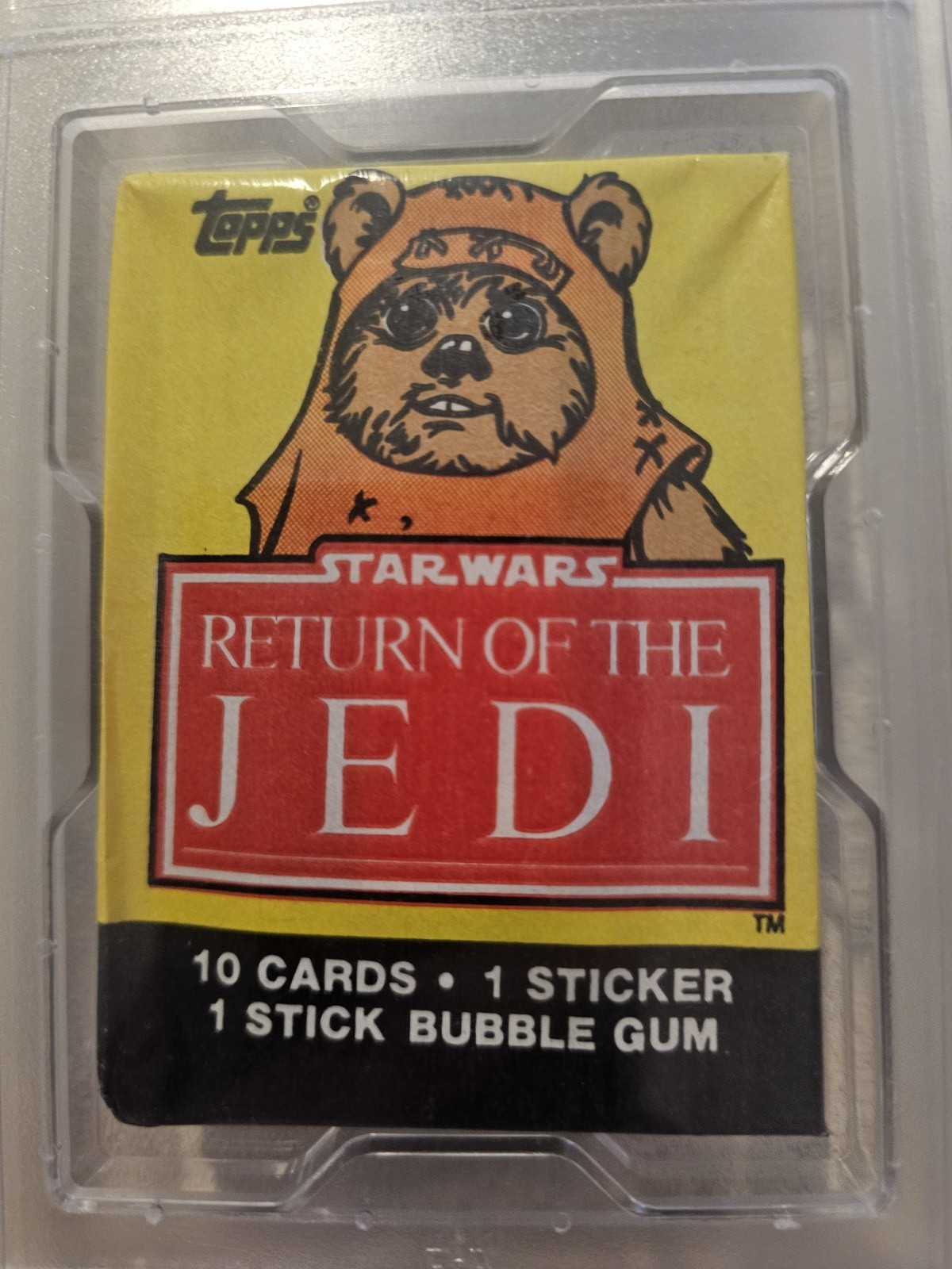 1983 STAR WARS ROTJ TOPPS PSA 9 & PSA 8 SERIES 1- 4 WAX PACK LOT MINT Vintage view 12