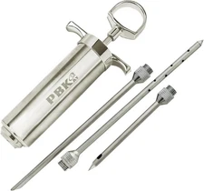 Heavy Duty Meat Injector 304 Stainless Steel - Seasoning - Marinade... 