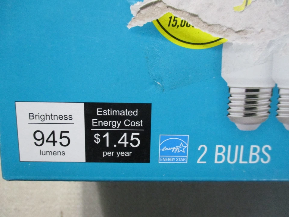 Ecosmart 75w BR40 Bright White Dimmable Light Bulbs 2pack 1006 215 326 - Image 4 of 4