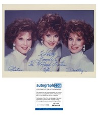 The McGuire Sisters AUTOGRAPHS Signed 8x10 Photo - Christine, Dorothy & Phyllis