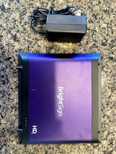 NEW - BrightSign HD225 Digital Media Player Black Purple 4K Ultra HD - used once