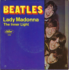 Beatles ORIG 1968 LADY MADONNA PICTURE SLEEVE & 45 IN NICE SHAPE/AUTHENTIC!!