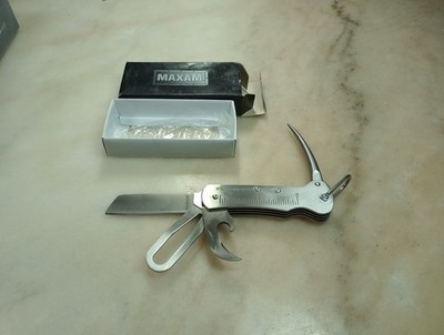 Maxam Sailor's Folding Knife, Marlin Spike.  AUS-6 Stainless Steel. New!