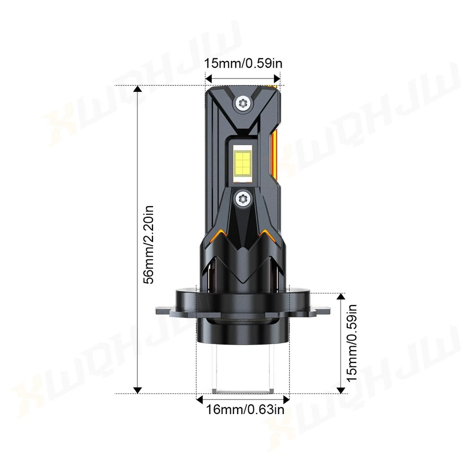 For Land Rover LR3 2005-2009 LED Headlight High Low Beam Fog Light Bulb Combo - Image 3 of 4