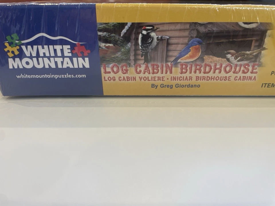 Puzzle White Mountain Log Cabin Birdhouse 1000 Piezas Nuevo EE. UU. Foto 3 de 4
