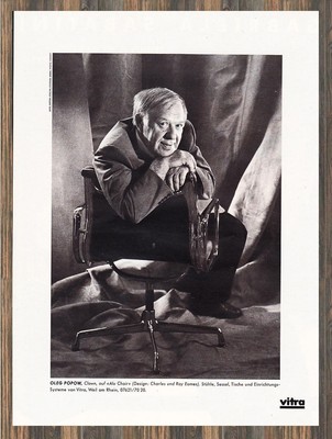 Vitra Seating - Oleg Popow - Advertising Advertising Original Advertising 1989