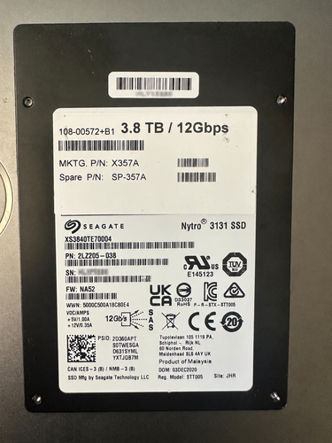 Seagate Nytro 3131 3.84TB SAS 12Gb/s SSD XS3840TE70004 512B NetApp OEM ...