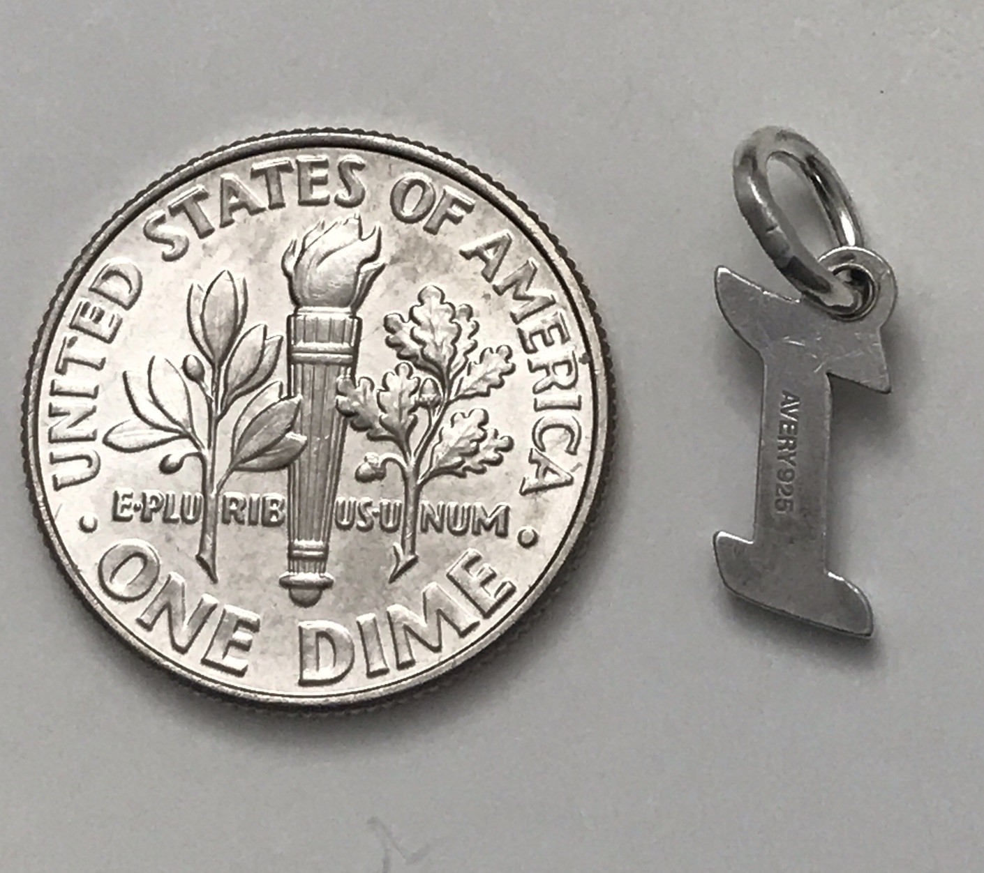 James Avery Initial Script I Charm Pendant  Sterl… - image 2