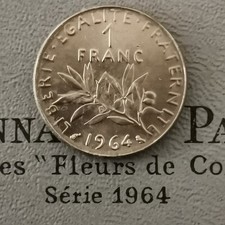 1 FRANC SEMEUSE 1964 FDC ISSUE DU COFFRET 25600Ex. / UNC FRANCE