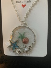 Coastal Necklace Pendant Starfish Shell Ocean Tropical