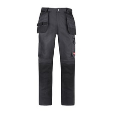 Timco Craftsman Trousers Heavy Duty Work Pants Knee Pad Grey/Black W30-34 L30-32