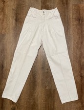 Panhandle Slim White High Waisted Jeans Women's 9/10 Made In USA VTG Mom Jeans