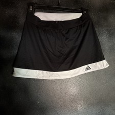 Adidas Womens Black/White Climalite Skirt Skort Tennis Golf Size XS Beach Gym