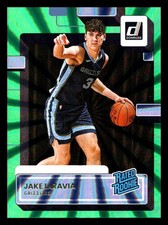 2022-23 Panini Donruss - Rated Rookie Jake LaRavia #219 Holo Green Laser RC