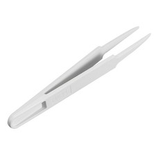 93303 White Plastic Fine Point Tip Anti-static Tweezers 4.7 Inch Length 1pcs