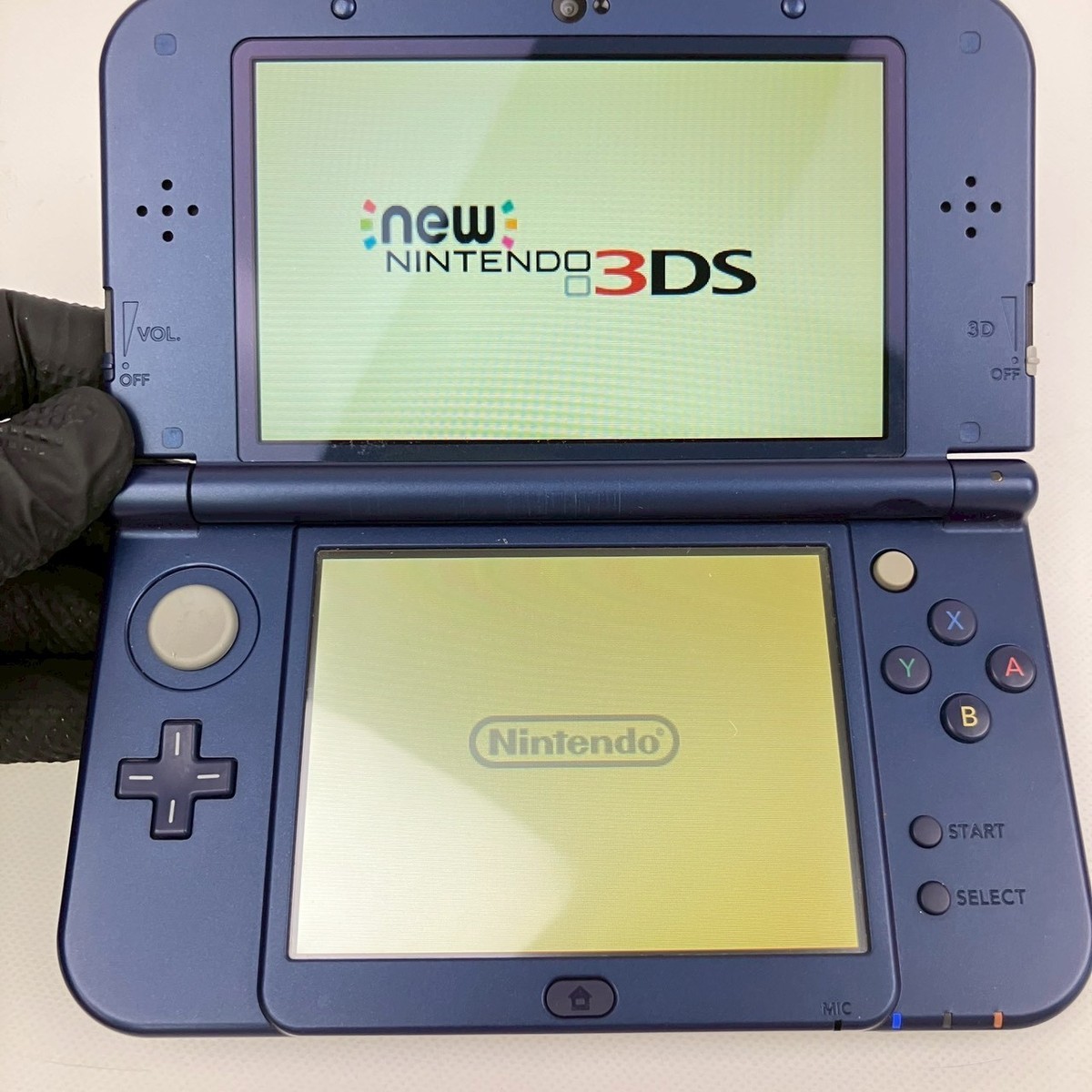 TOP IPS Nintendo new 3DS LL XL Metallic Blue Console Region