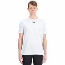 Image of NEW BALANCE Mens Blue Impact un Luminous Short Sleeve T-Shirt Large BNWT C2175