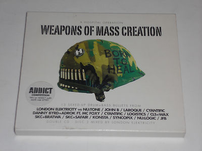 WEAPONS Of MASS CREATION  2 CD John B Laroque Cyantific Konsta Syncopix JFB  