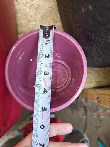 Maceta de orquídeas de cerámica con patrón de diamante rosa/púrpura de 5" - Imagen 7 de 8
