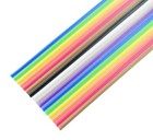 10 14 16 20 26 34 40 Way Multi Coloured Flat Ribbon Cable Wire 28AWG
