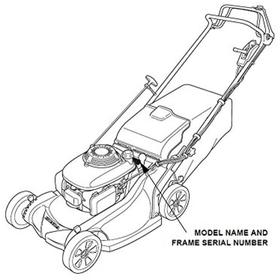 Honda OEM Harmony II HRR216 (HRR2169VKA) (HRR2169VLA) (HRR2169VYA) REAR