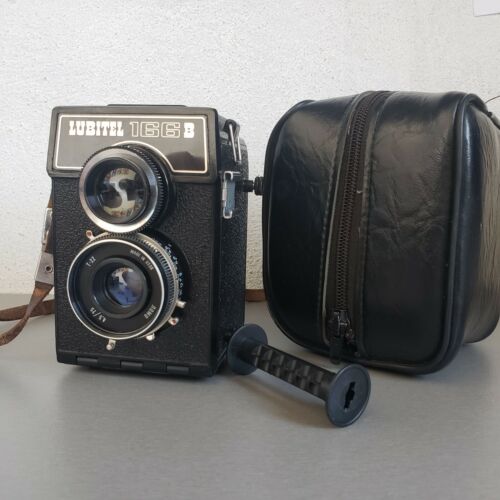 Appareil photo soviétique LUBITEL-166B LOMO TLR moyen format 6x6 - Photo 2/12