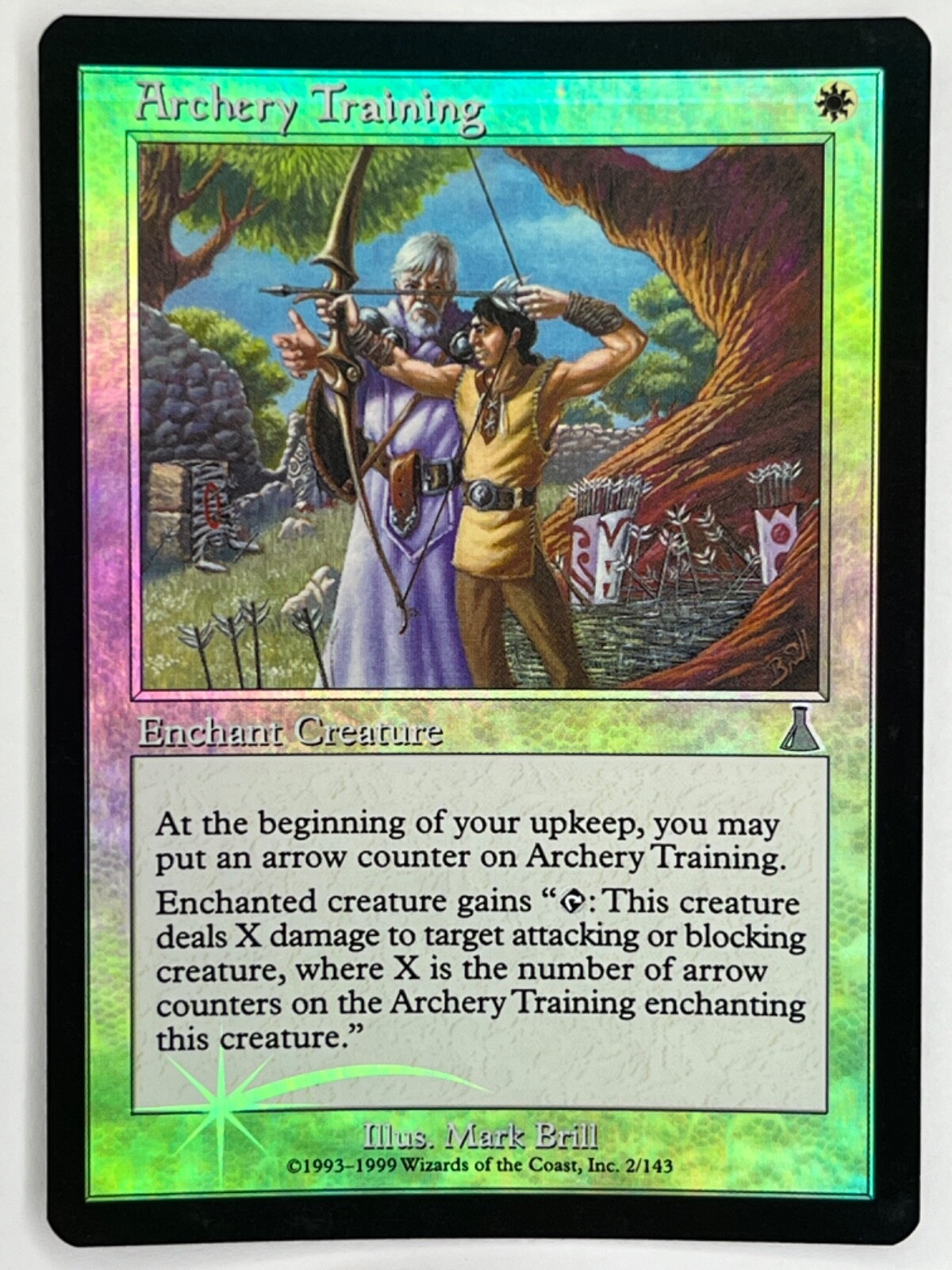 MTG Foil 1X Archery Training X1 Urza's Destiny Magic - LP