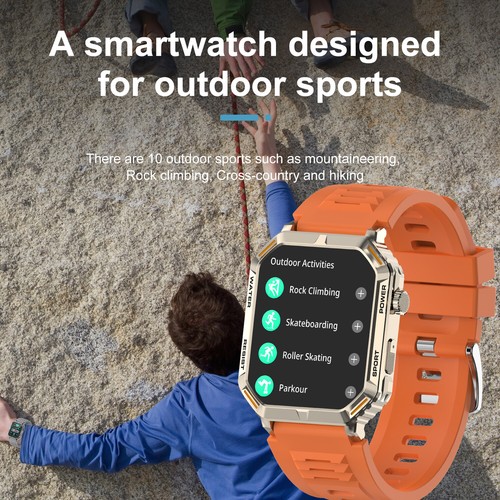 Men Smart Watch Bluetooth Call Bracelet Smartwatch for Android iOS Cellphones - Picture 4 of 15