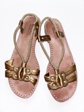 Michael Michael Kors Bronze Leather Sandals Size 8M