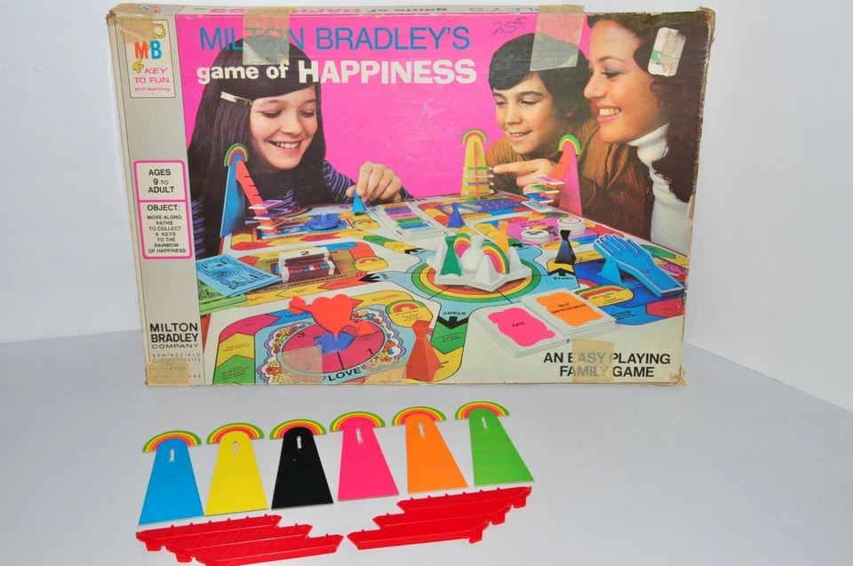 6 радужных подставок для игры счастья — Milton Bradley MB 1972 - Изображение 2 из 3